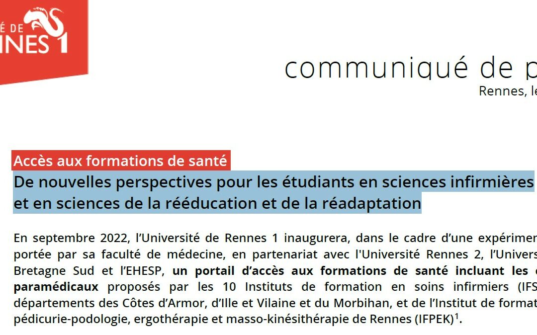 De nouvelles perspectives pour les étudiants en sciences infirmières