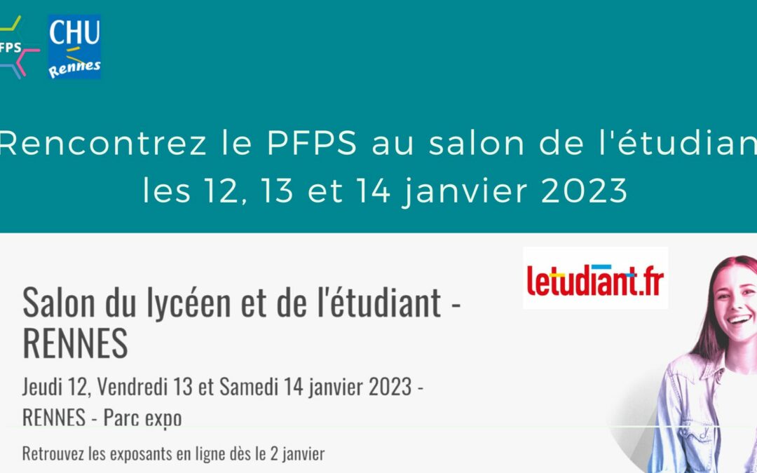 Rencontrez le PFPS au Salon de l’Etudiant les 12,13 et 14 janvier 2023