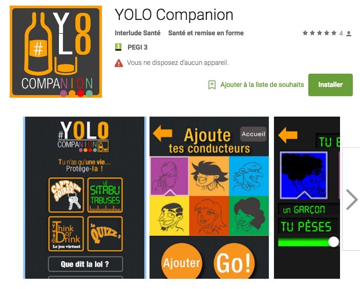 Soirée arrosée : YOLO Companion, une appli qui vous veut du bien