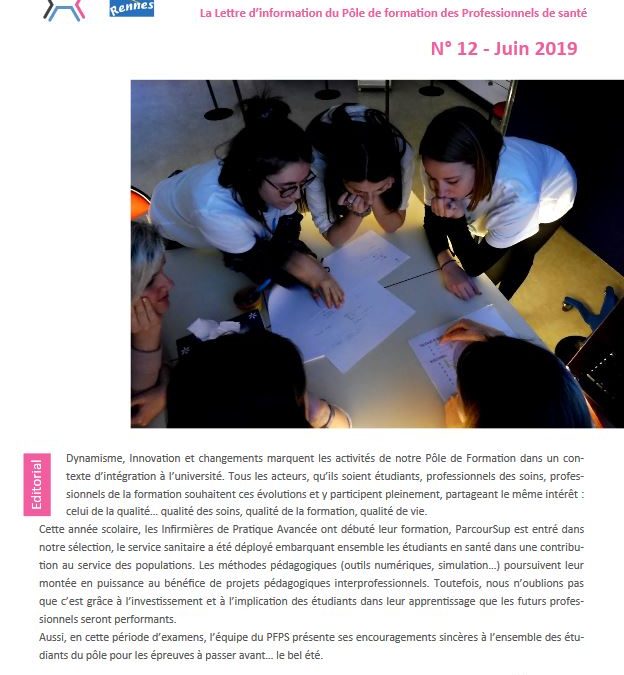 L’Actu’Pôle, la lettre d’information du PFPS de juin est paru !