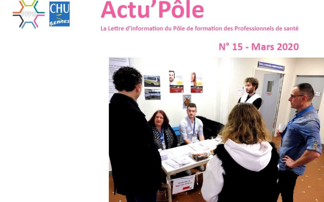 Toute l’actualité du PFPS dans l’Actu’Pôle de mars !
